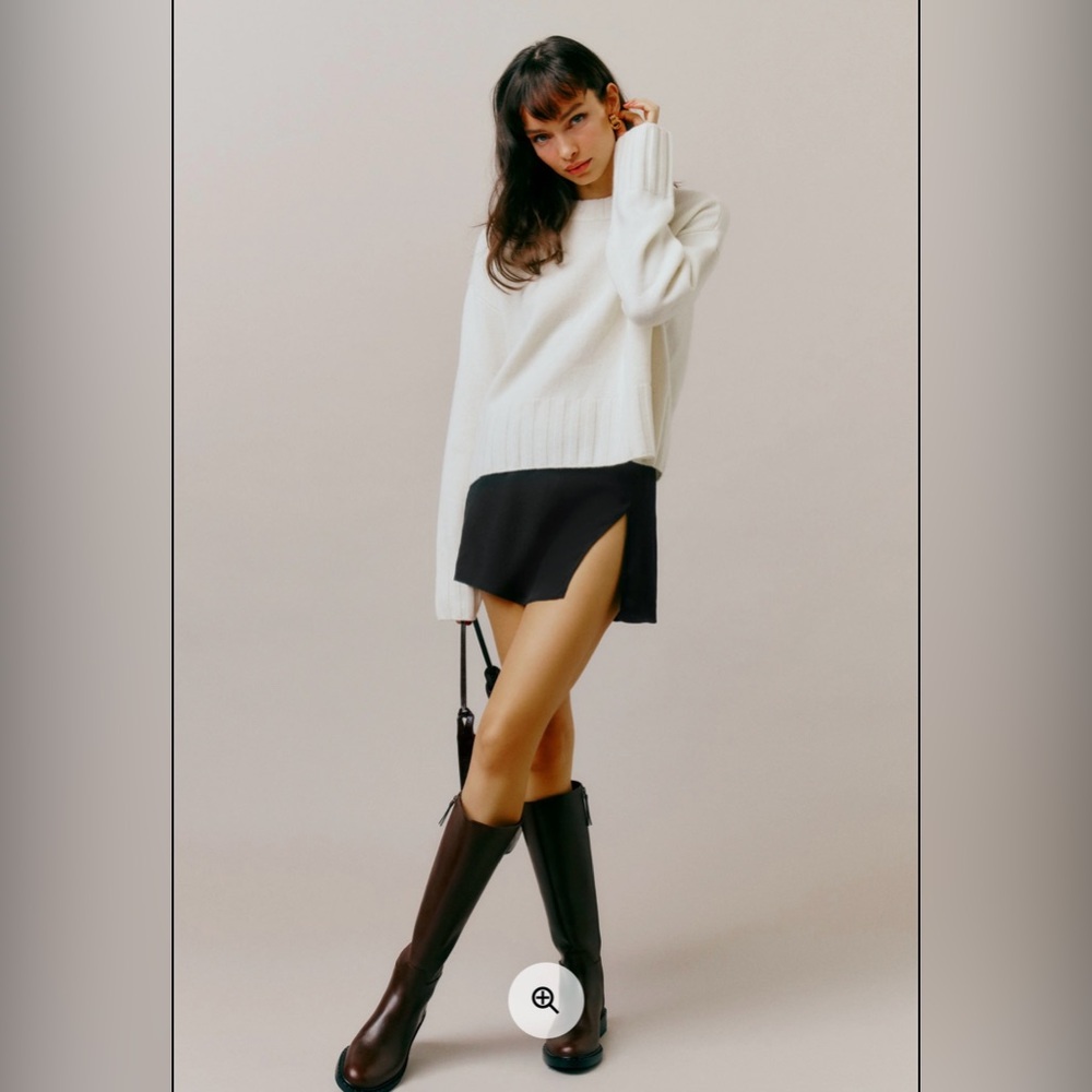 Reformation Margot Mini Skirt - Black